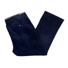 Load image into Gallery viewer, Early 00's POLO RALPH LAUREN "Classic Fit" Navy Blue Corduroy Cord Straight Leg Trousers