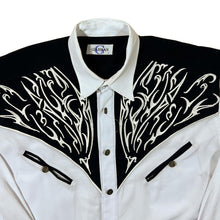 Load image into Gallery viewer, Vintage Guardian Cowboy Western Embroidered Panel Long Sleeve Shirt