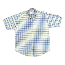 Load image into Gallery viewer, Vintage LACOSTE Classic Plaid Check Mini Logo Short Sleeve Button-Up Shirt