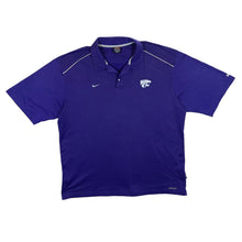 Load image into Gallery viewer, Vintage Nike Sphere Dry NCAA KANSAS STATE WILDCATS College Purple Polo T-Shirt