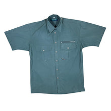 Load image into Gallery viewer, Vintage EUROHIKE Classic Blue Cotton Utility Short Sleeve Shirt