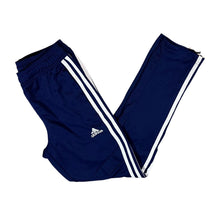 Load image into Gallery viewer, ADIDAS Three Stripe Mini Logo Blue Slim Skinny Fit Tracksuit Bottoms