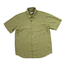 Load image into Gallery viewer, COLUMBIA &quot;XCO&quot; Classic Green Plaid Check Short Sleeve Outdoor Shirt
