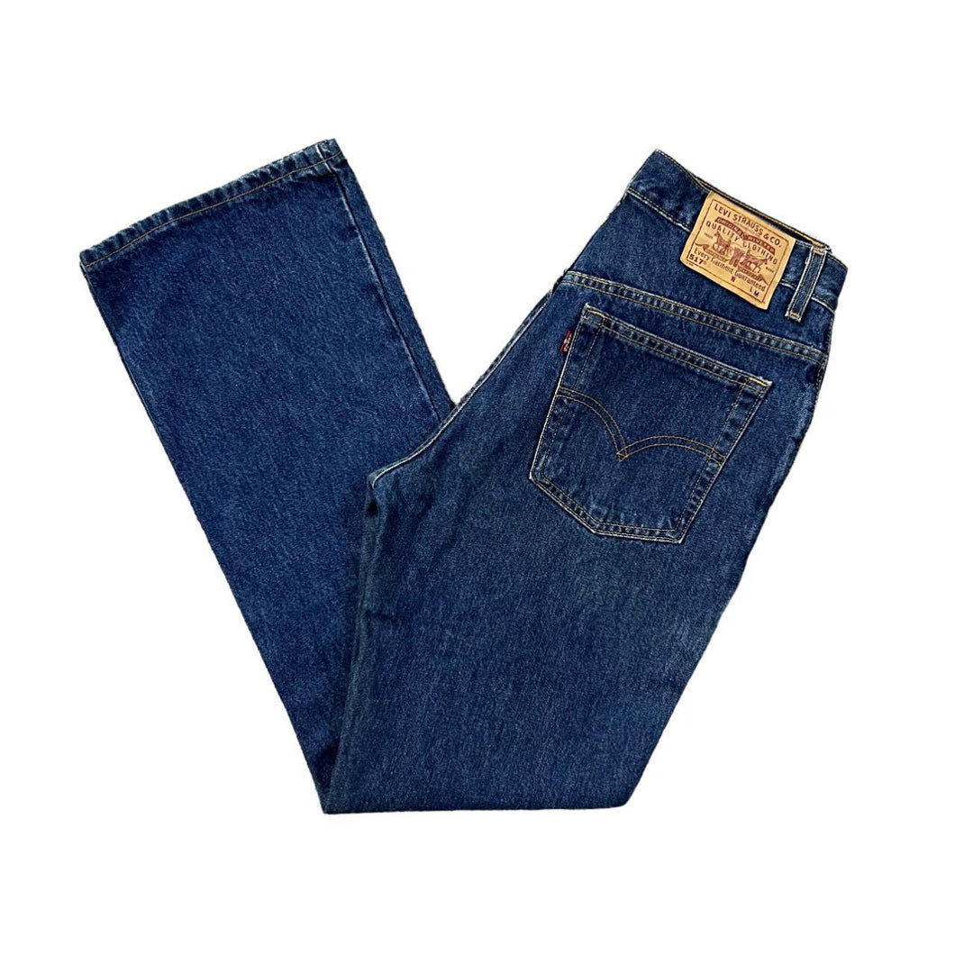 Vintage LEVI'S 517 Boot Cut Low Rise Classic Blue Denim Jeans