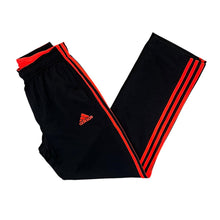 Load image into Gallery viewer, ADIDAS Climalite Three Stripe Black Straight Cuff Tracksuit Bottoms