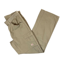 Load image into Gallery viewer, RED KAP Classic Straight Leg Beige Workwear Cargo Carpenter Pants Trousers