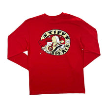 Load image into Gallery viewer, STIFFY "Stiffy Big Air" Surfer Skater Logo Spellout Graphic Red Long Sleeve T-Shirt