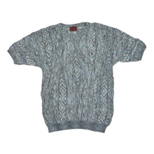 Load image into Gallery viewer, Vintage 90’s KNITPIA 3D Abstract Cosby Style Short Sleeve Knit Sweater Jumper