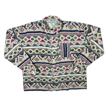 Load image into Gallery viewer, Vintage Aztec Crazy Patterned Multi Coloured Long Sleeve Flannel Shirt
