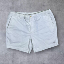 Load image into Gallery viewer, Polo Ralph Lauren "Stretch Classic Fit" Mini Logo White Cotton Blend Shorts