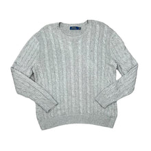 Load image into Gallery viewer, POLO RALPH LAUREN Classic Embroidered Mini Logo Cable Knit Crewneck Sweater Jumper