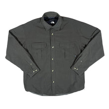 Load image into Gallery viewer, Early 00's THE NORTH FACE TNF Light Fleece Lined Utility Long Sleeve Button Shirt