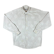 Load image into Gallery viewer, Vintage TOM TAILOR SPORTSWEAR Cream Patterned Long Sleeve Button-Up Flannel Shirt