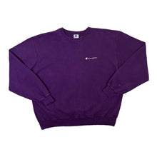 Load image into Gallery viewer, Vintage 90's CHAMPION Classic Embroidered Mini Logo Purple Crewneck Sweatshirt