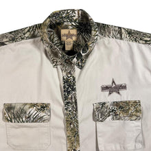Load image into Gallery viewer, Dallas Cowboys Outdoors Camo Pattern Safari Short Sleeve Button-Up Shirt