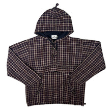 Load image into Gallery viewer, Vintage Sanu-Babu Plaid Check Lined Hooded Pullover Smock Hoodie