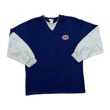Load image into Gallery viewer, Vintage Mighty Mac NHL MONTREAL CANADIENS Embroidered Ice Hockey Logo Crewneck Sweatshirt