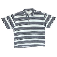 Load image into Gallery viewer, Vintage 90's BLUE RIVER JEANSWEAR Multi Striped Short Sleeve Flannel Polo Shirt