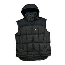 Load image into Gallery viewer, NIKE Classic Embroidered Mini Swoosh Logo Hooded Padded Puffer Gilet
