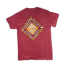 Load image into Gallery viewer, VAN TASTIC "Newquay Cornwall" Skater Surfer Spellout Graphic Washed Red T-Shirt