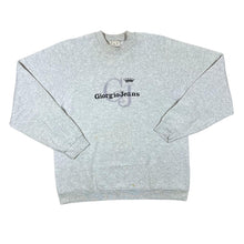 Load image into Gallery viewer, Early 00's GIORGIO JEANS Classic Embroidered Big Logo Spellout Grey Crewneck Sweatshirt