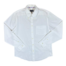 Load image into Gallery viewer, AJ ARMANI JEANS Classic White Mini Pocket Logo Long Sleeve Cotton Shirt