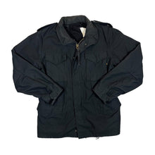 Load image into Gallery viewer, Vintage ALPHA INDUSTRIES Cold Weather Man's Field Coat Black Large Regular