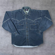 Load image into Gallery viewer, Vintage 233 Broadway Cowboy Western Star Patterned Long Sleeve Cotton Shirt