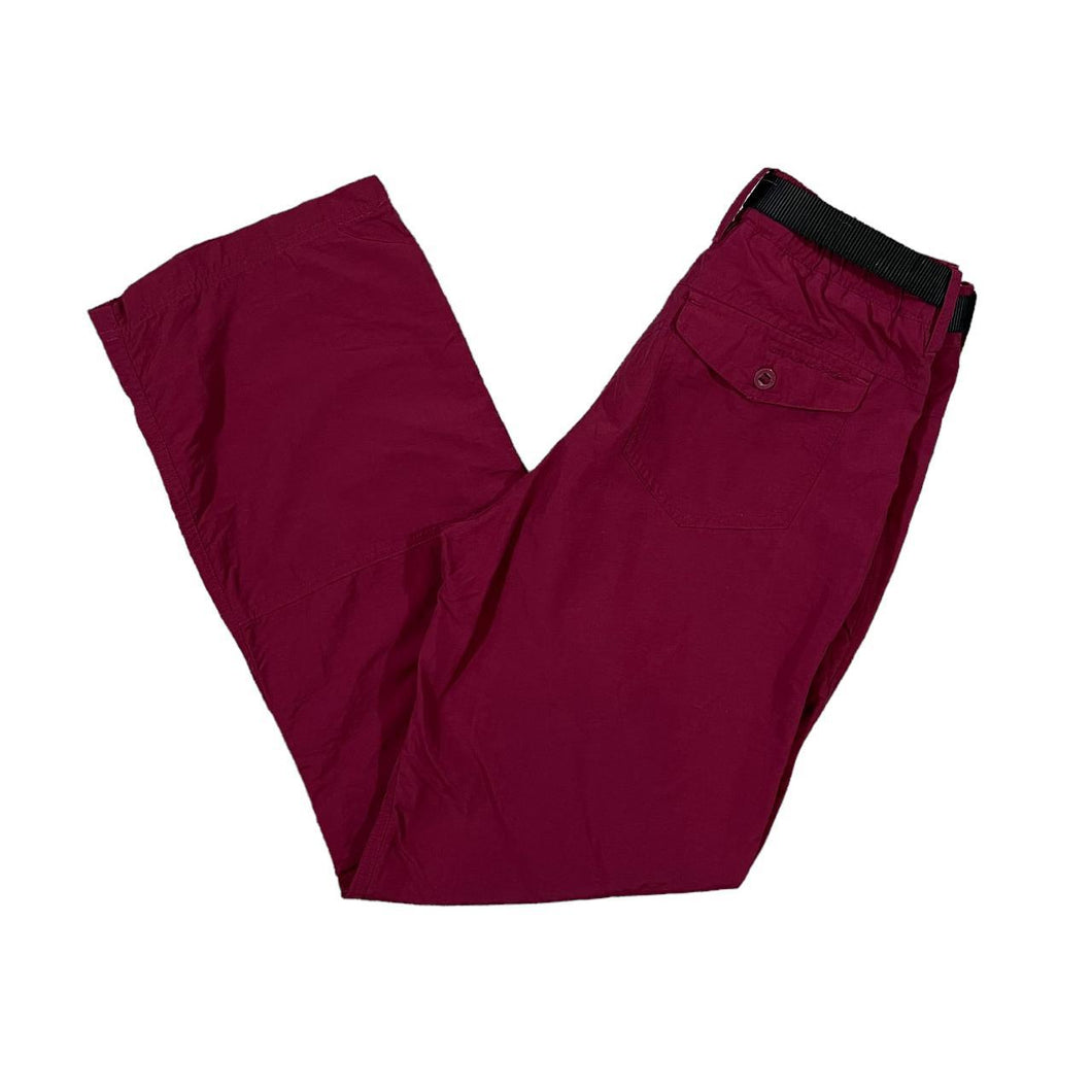 CRAGHOPPERS Classic Burgundy Red Outdoor Hiking Straight Leg Trousers Bottoms