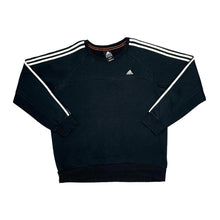 Load image into Gallery viewer, ADIDAS Three Stripe Classic Embroidered Mini Logo Crewneck Sweatshirt