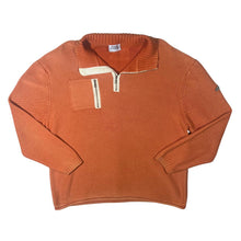 Load image into Gallery viewer, Early 00's Quba Sails Sailing Yatching Orange 1/4 Zip Knit Sweater Jumper