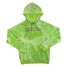 Load image into Gallery viewer, KAPPA Embroidered Big Logo Spellout Green Tie Dye Hoodie