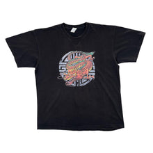 Load image into Gallery viewer, Early 00's Gothic Biker Tattoo Tribal Dragon Graphic Black T-Shirt