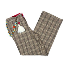 Load image into Gallery viewer, Early 00's BILLABONG "Baggy" Plaid Check Surfer Skater Bead Chain Loose Fit Trousers