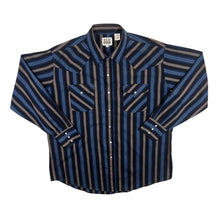 Load image into Gallery viewer, Vintage 90's Ely Cattleman Cowboy Western Striped Pearl Snap Popper Long Sleeve Shirt