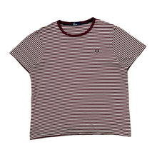Load image into Gallery viewer, Early 00's FRED PERRY Classic Embroidered Mini Laurel Logo Striped Short Sleeve T-Shirt