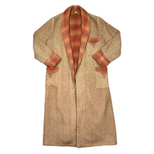 Load image into Gallery viewer, Vintage 90's Heavyweight Quality Wool Plaid Check Lined Longline Crombie Pea Over Coat Jacket
