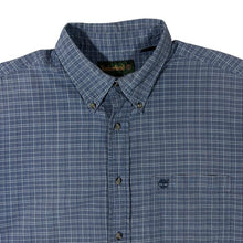 Load image into Gallery viewer, Vintage Timberland Classic Grey-Blue Check Short Sleeve Button-Up Shirt