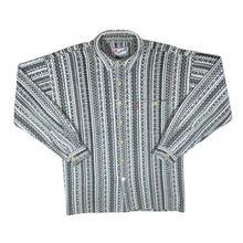 Load image into Gallery viewer, Vintage 90's C.S.FASHION Aztec Striped Patterned Long Sleeve Flannel Shirt