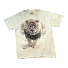 Load image into Gallery viewer, THE MOUNTAIN Lion Animal Nature Wildlife Graphic Tie Dye T-Shirt