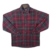Load image into Gallery viewer, Vintage Angelo Litrico Red Grey Plaid Check Lumberjack Long Sleeve Flannel Shirt