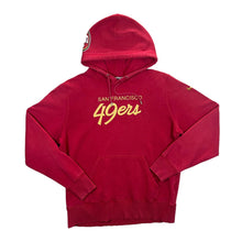 Load image into Gallery viewer, Nike NFL SAN FRANCISCO 49ERS Football Spellout Graphic Red Pullover Hoodie