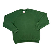 Load image into Gallery viewer, Vintage 90's FRUIT OF THE LOOM Classic Basic Blank Green Crewneck Sweatshirt