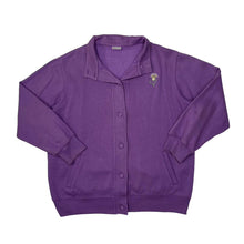 Load image into Gallery viewer, Vintage DAMART Embroidered Floral Flower Motif Button Down Sweatshirt