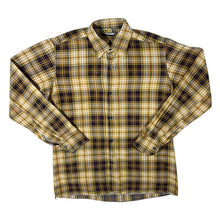Load image into Gallery viewer, Vintage Johaj Yellow Lumberjack Plaid Check Long Sleeve Flannel Shirt