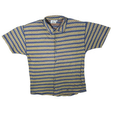 Load image into Gallery viewer, Vintage S.Oliver Crazy Abstract Patterned Striped Short Sleeve Cotton Shirt