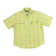 Load image into Gallery viewer, COLUMBIA SPORTSWEAR Classic Yellow Plaid Check Short Sleeve Cotton Shirt
