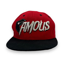 Load image into Gallery viewer, FAMOUS STARS & STRAPS Embroidered Skater Logo Spellout Snapback Baseball Cap