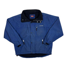 Load image into Gallery viewer, Early 00's KICKERS Classic Mini Logo Navy Blue Fleece Lined Windbreaker Jacket