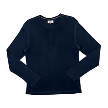 Load image into Gallery viewer, TOMMY HILFIGER DENIM Classic Embroidered Mini Logo Long Sleeve Cotton T-Shirt